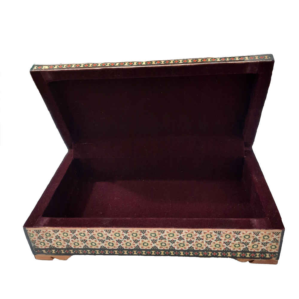 Handgefertigte Holz-Schmuckbox mit persischem Khatam-Design – Nazanin