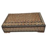 Handgefertigte Holz-Schmuckbox mit persischem Khatam-Design – Nazanin
