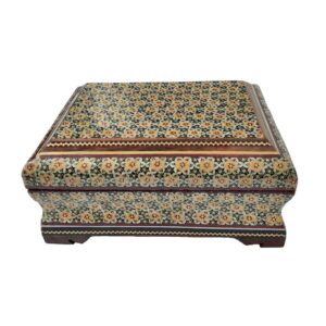 Handgefertigte Holz-Schmuckbox mit persischem Khatam-Design – Paeez