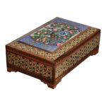 Handgefertigte Holz-Schmuckbox mit persischem Khatam-Design – Parastoo