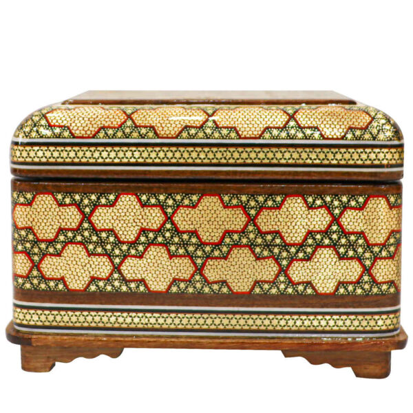 Handgefertigte Holz-Schmuckbox mit persischem Khatam-Design - Rana