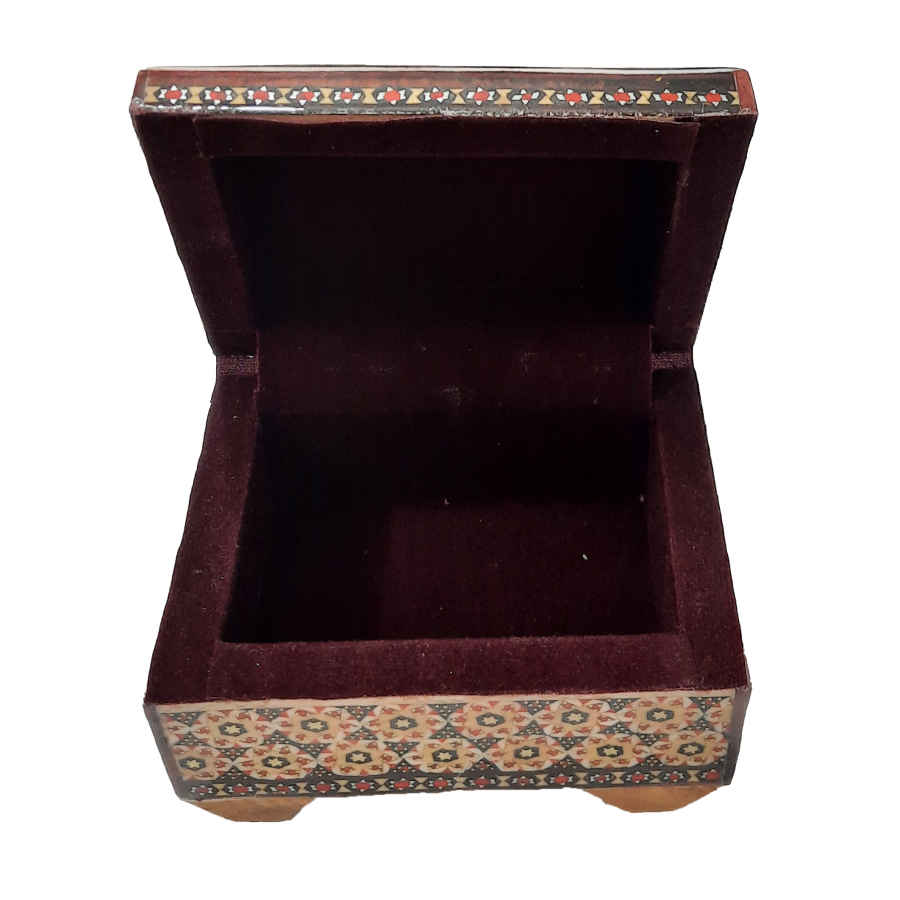 Handgefertigte Holz-Schmuckbox mit persischem Khatam-Design – Soraya