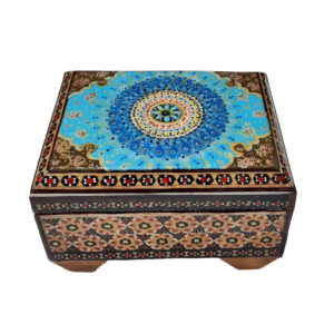 Handgefertigte Holz-Schmuckbox mit persischem Khatam-Design – Soraya