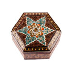 Handgefertigte Holz-Schmuckbox mit persischem Khatam-Design – Vania