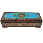 Holz-Bleistiftbox Handgefertigt mit persischer Khatamkari Kunst Eslimi