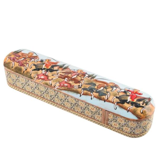 Holz-Bleistiftbox Handgefertigt mit persischer Khatamkari Kunst Kiana