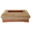 Handgefertigte persische Holz-Taschentuchbox – Khatamkari Arshida