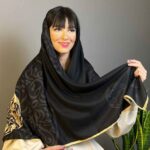 Persischer Künstlerischer Druck Schal für Damen – Luxus und Lebendiges Jaam-Design