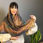 Persischer Künstlerischer Druck Schal für Damen – Luxus und Lebendiges Jaam-Design