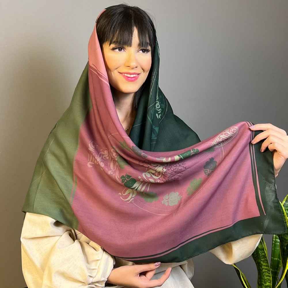 Persischer Künstlerischer Druck Schal für Damen – Luxus und Lebendiges Negarina-Design