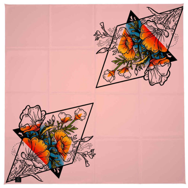 Blumenschal für Damen – Luxus und Lebendiges Blumendesign