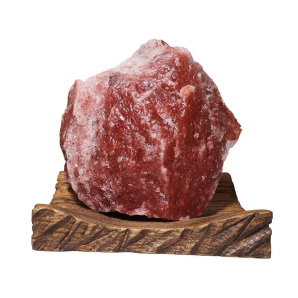 Persische Glow-Salzklemme - Handgefertigt mit Holzsockel (Azarakhsh-Modell)