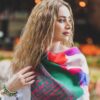 Seiden-Mini-Halstuch für Damen - Künstlerisches Luxuriöses & Lebhaftes Design Solh