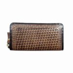 Persischer Leder-Langgeldbeutel für Damen mit Hasiri-Design