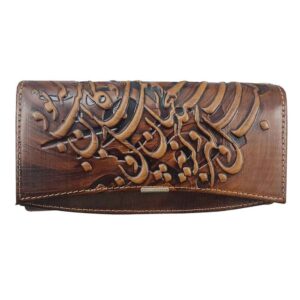 Persischer Leder-Langgeldbeutel für Damen mit Jahan-Design