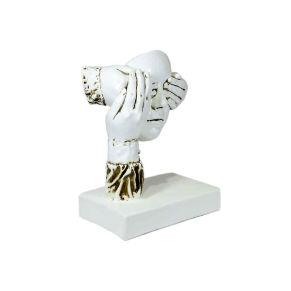 Realistic Closed Eyes Figurine - Contemporary Art Statue