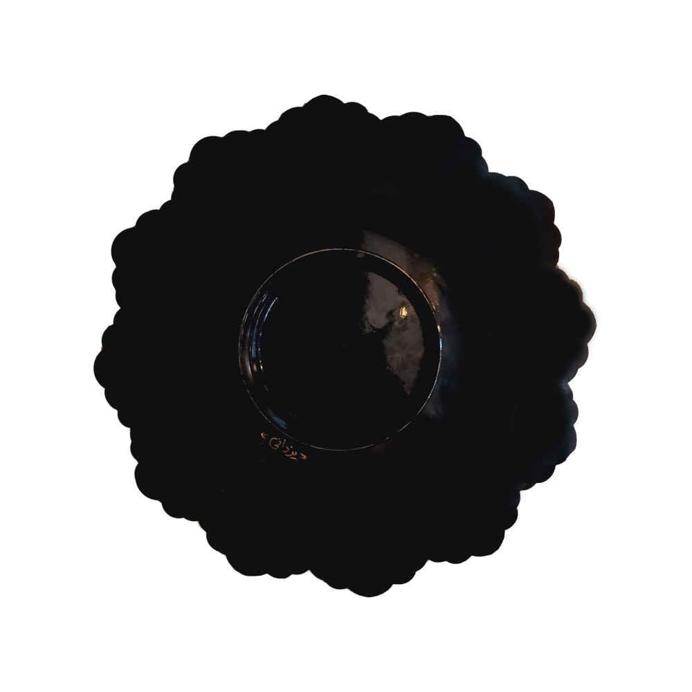 Persischer dekorativer Kupferteller graviert mit Asil