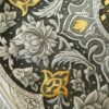Persischer dekorativer Kupferteller graviert Niloofar Blumen