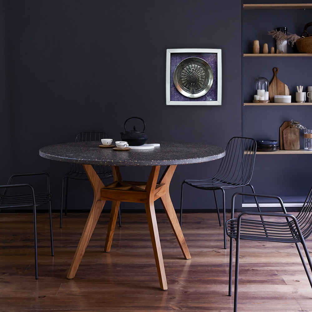 Persischer dekorativer Kupferteller graviert mit Tavoos