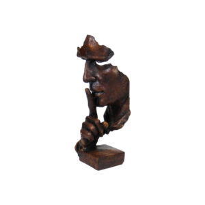 Decorative Silence Figurine Sculpture – Serene Meditation Art