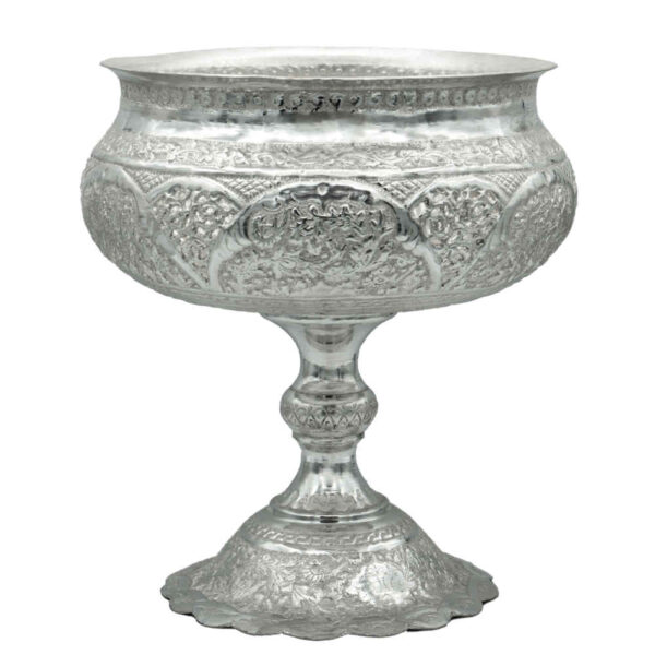 Handgefertigte persische Gravierte Kupfer-Zuckerschale Afagh