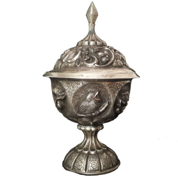 Handgefertigte persische Gravierte Kupfer-Zuckerschale Barjasteh