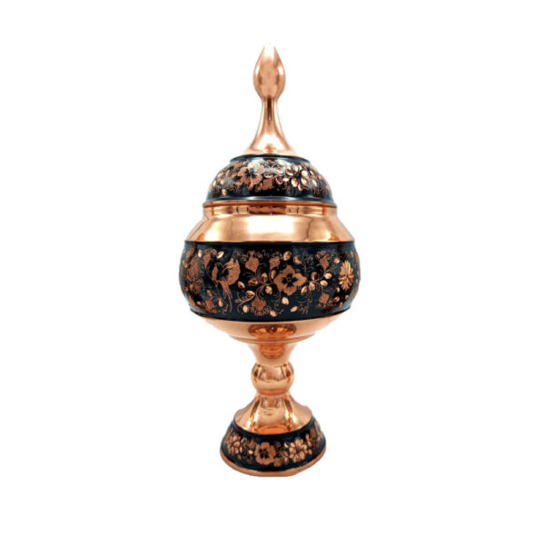 Handgefertigte persische Gravierte Kupfer-Zuckerschale Simorgh