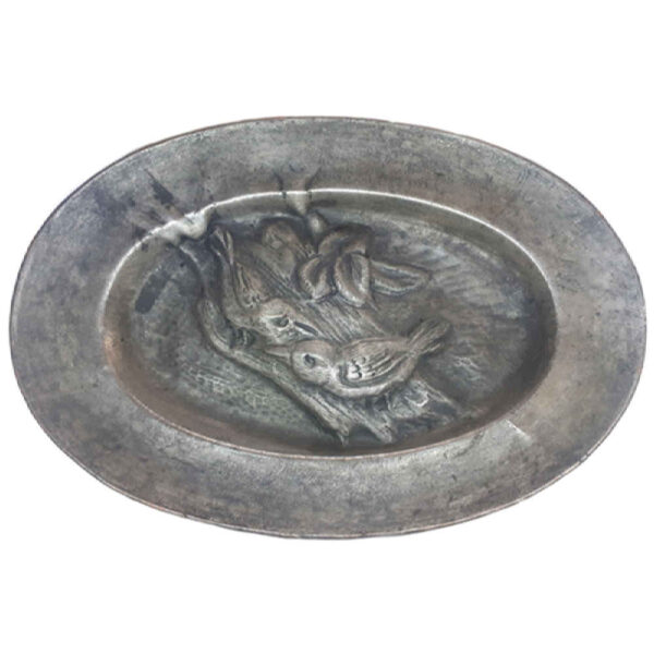 Dekoratives Kupfertablett, handgraviert mit persischem Kunsthandwerk und Barjasteh-Design