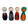 Handgefertigte Holz-Peg-Puppen - Game of Thrones | Individuelle Fantasy-Charaktere