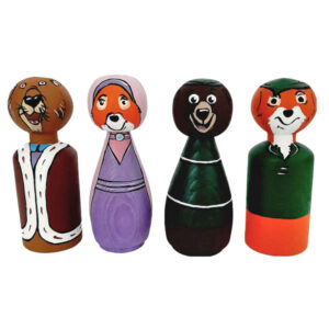 Handgefertigte Holz-Peg-Puppen – Robin Hood | Klassische Abenteuerfiguren