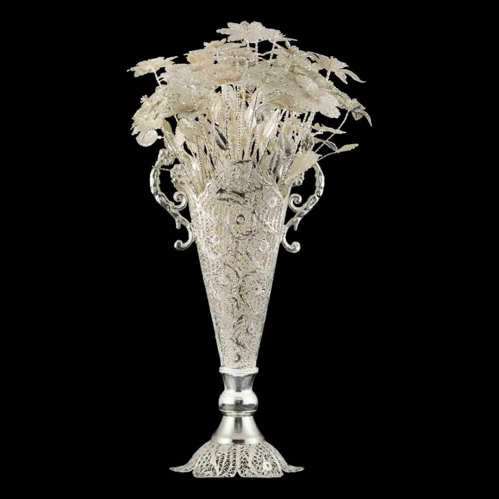 Handgefertigte Persische Filigrane Dekorative Vase Raha