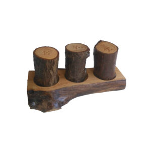 Set aus Holz Salz- und Pfefferstreuern Jungle