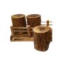 Set aus Holz Salz- und Pfefferstreuern Paradise
