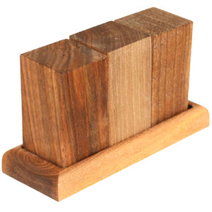 Set aus Holz Salz- und Pfefferstreuern Rayka