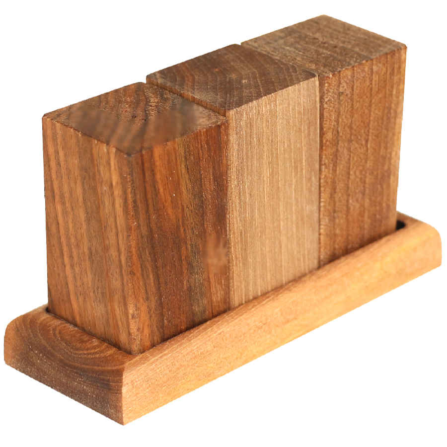 Set aus Holz Salz- und Pfefferstreuern Rayka