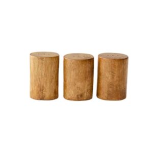 Set aus Holz Salz- und Pfefferstreuern Tara