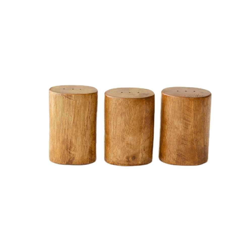 Set aus Holz Salz- und Pfefferstreuern Tara