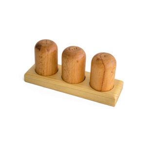 Set aus Holz Salz- und Pfefferstreuern Yara