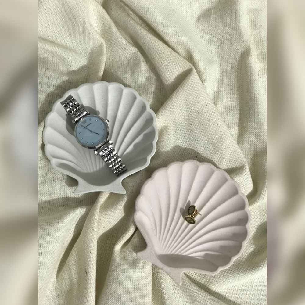 Neuheit Schmuckhalter Ausführung Muschel (x2)