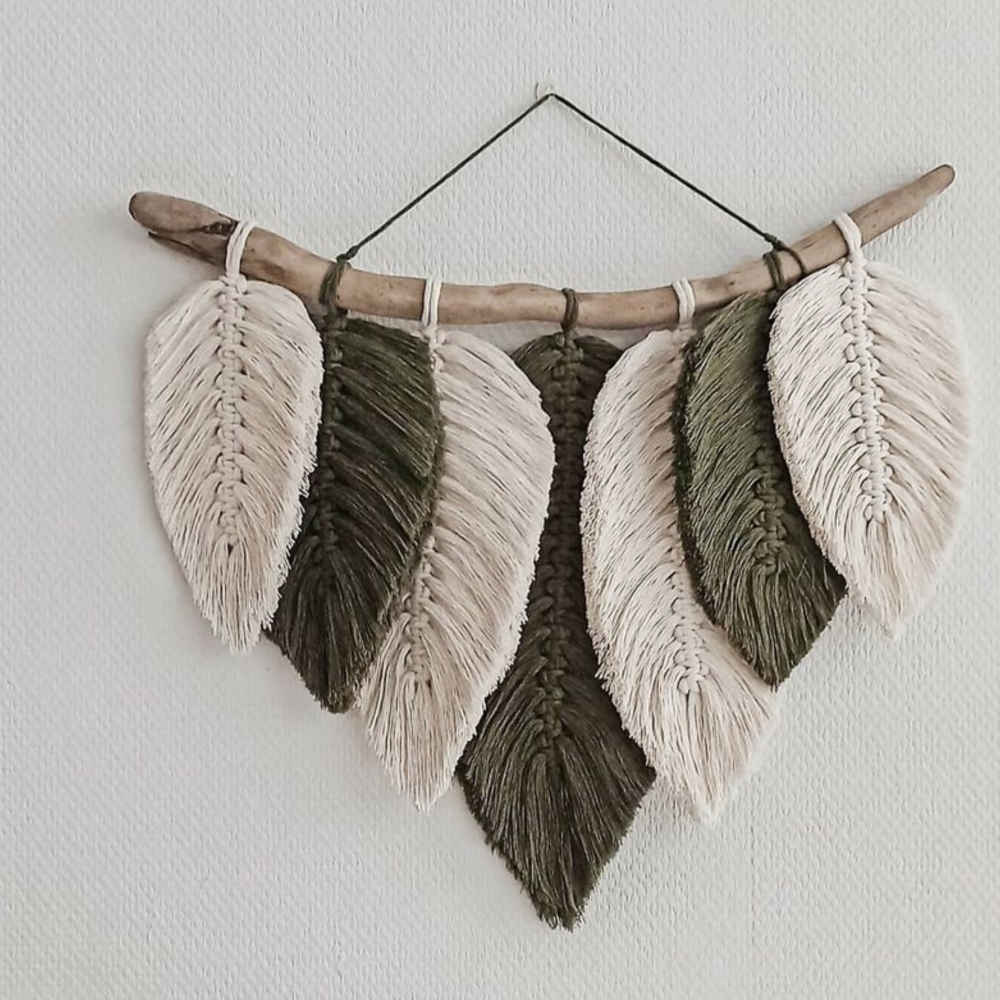 Makramee-Wandbehang Wandteppich Kunst Boho Hedieh