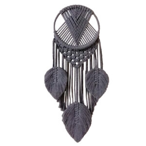 Makramee-Wandbehang Wandteppich Kunst Boho Blätter