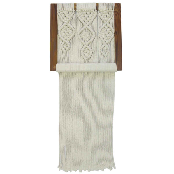 Makramee-Wandbehang Wandteppich Kunst Boho Flieder