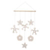 Makramee-Wandbehang Wandteppich Kunst Boho Schnee
