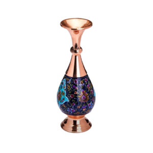 Dekorative Kupfervase, handbemalt mit Persischer Minakari-Emaille Lux