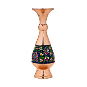 Dekorative Kupfervase, handbemalt mit Persischer Minakari-Emaille Samira