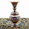 Dekorative Kupfervase, handbemalt mit Persischer Minakari-Emaille Yavar