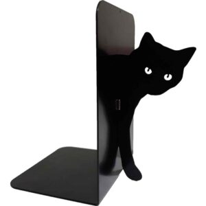 Katzenmotiv Buchstütze aus Metallkunst – geeignet für gemütliche oder tierinspirierten Dekor