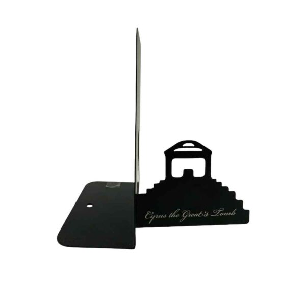 Kyros der Große Grabmal-Design Buchstütze aus persischem Metall – ideal für Geschichtsbegeisterte