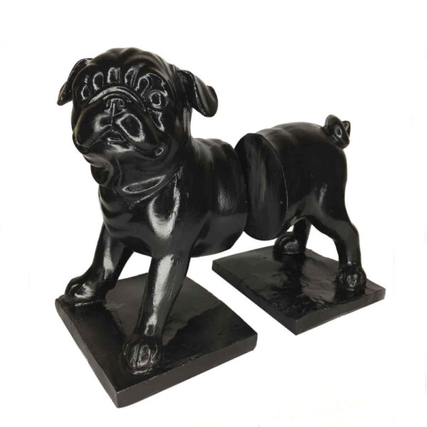 Hund-Figur Buchstütze aus Polyester-Skulptur – perfekt für Tierliebhaber-Regale