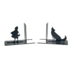 Rotkäppchen-Design Buchstütze aus Metallkunst – verspielter Akzent für Kinderregale